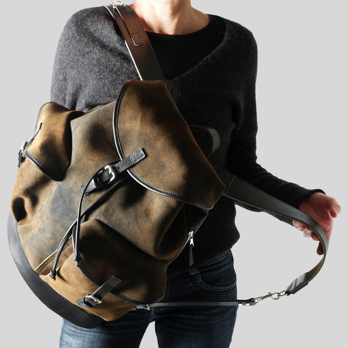 Rucksack München aus Hirschleder