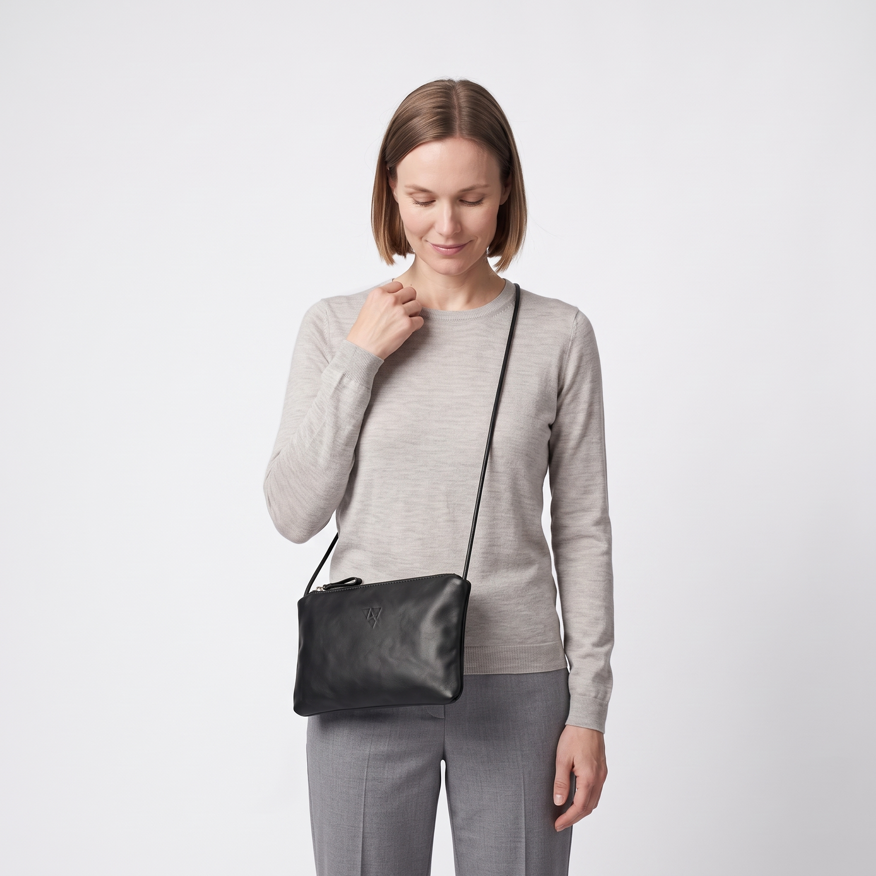 Schultertasche Palermo S aus Olivenleder