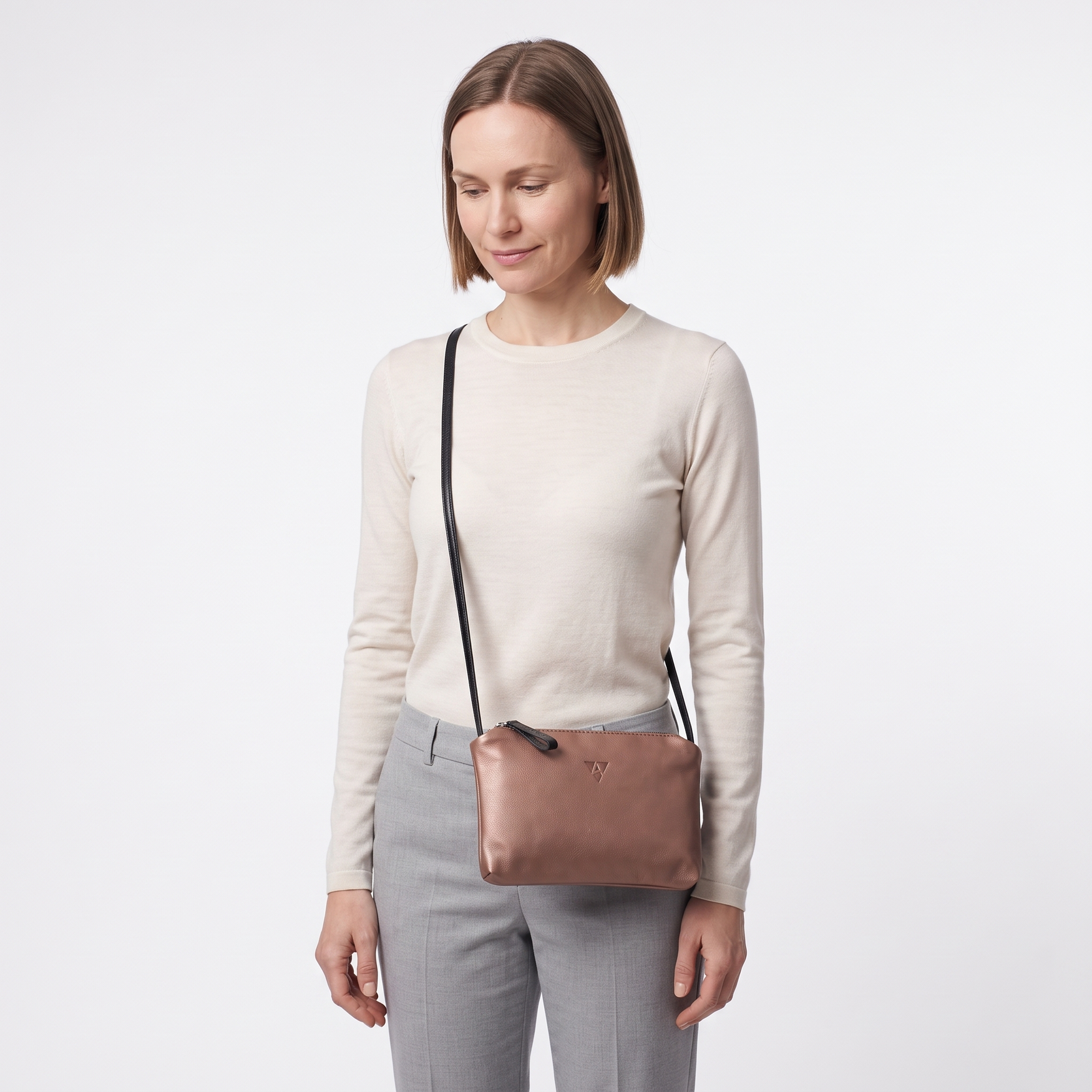 Schultertasche Palermo S aus Softnappa