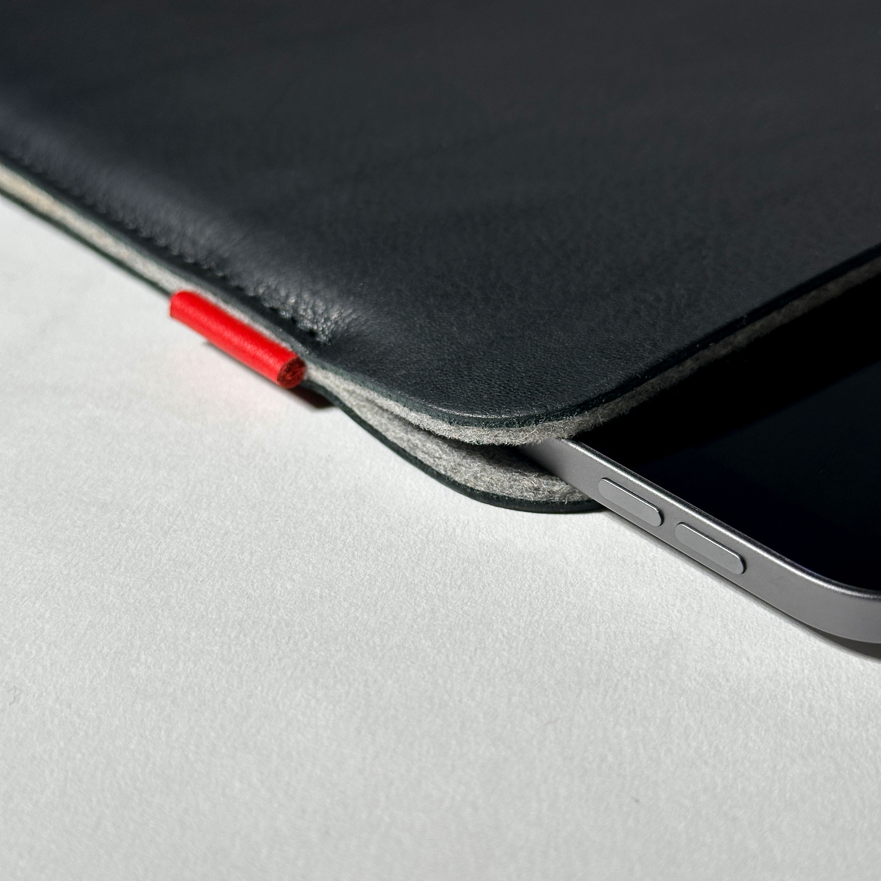 iPad case made of olive leather