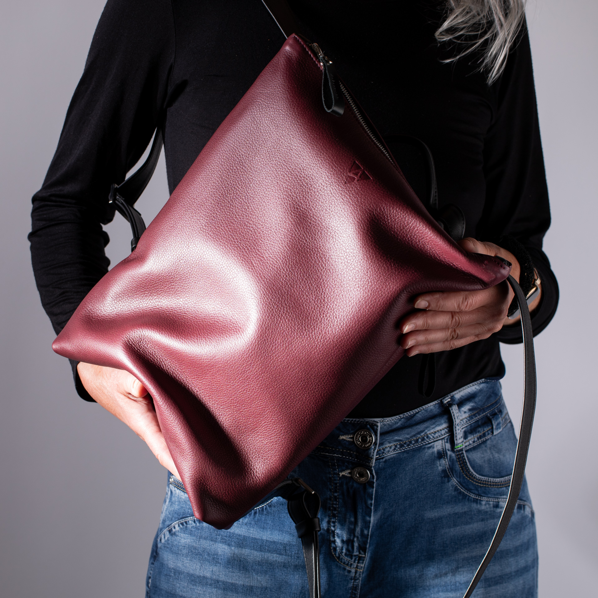 Backpack Garda made of soft nappa leather