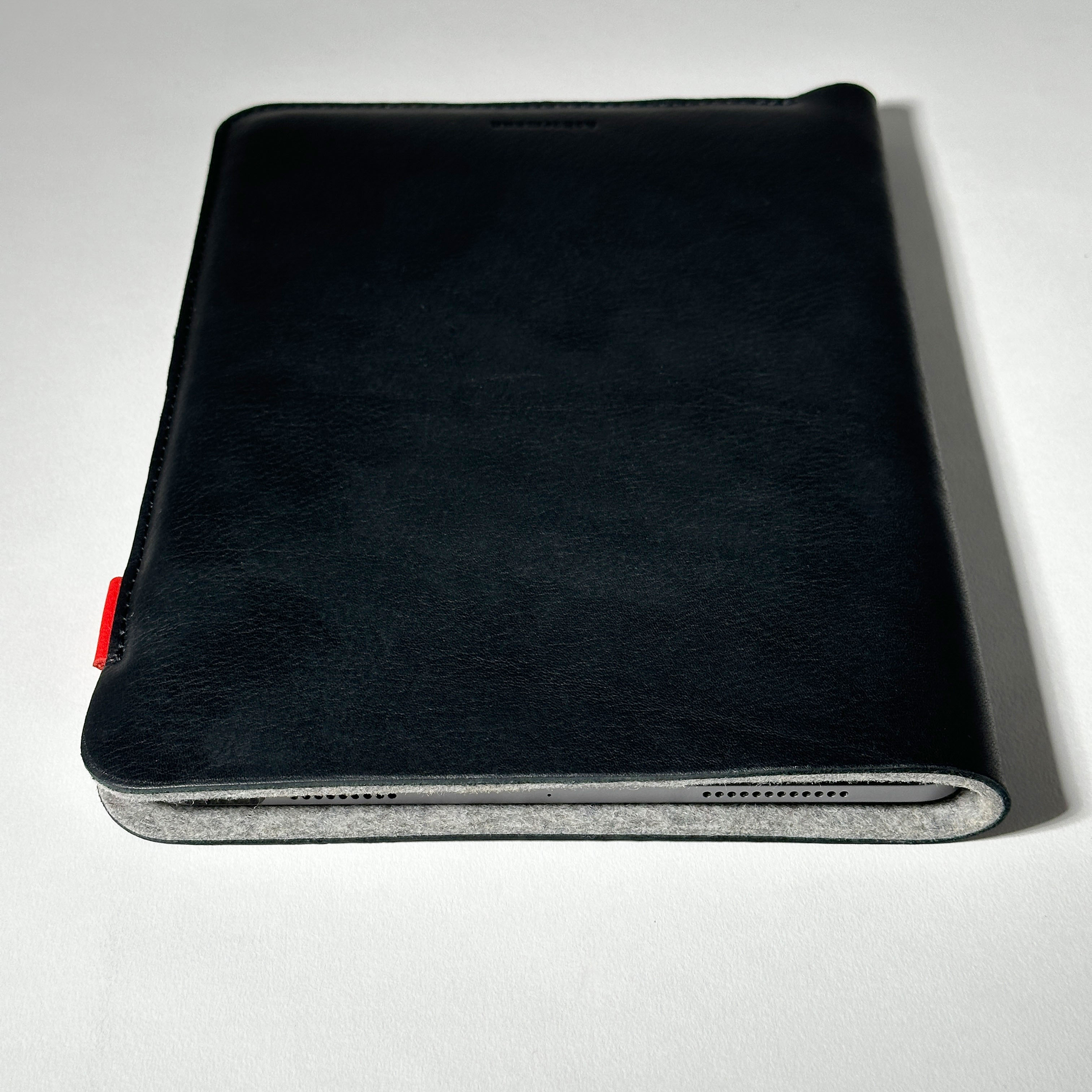 iPad case made of olive leather