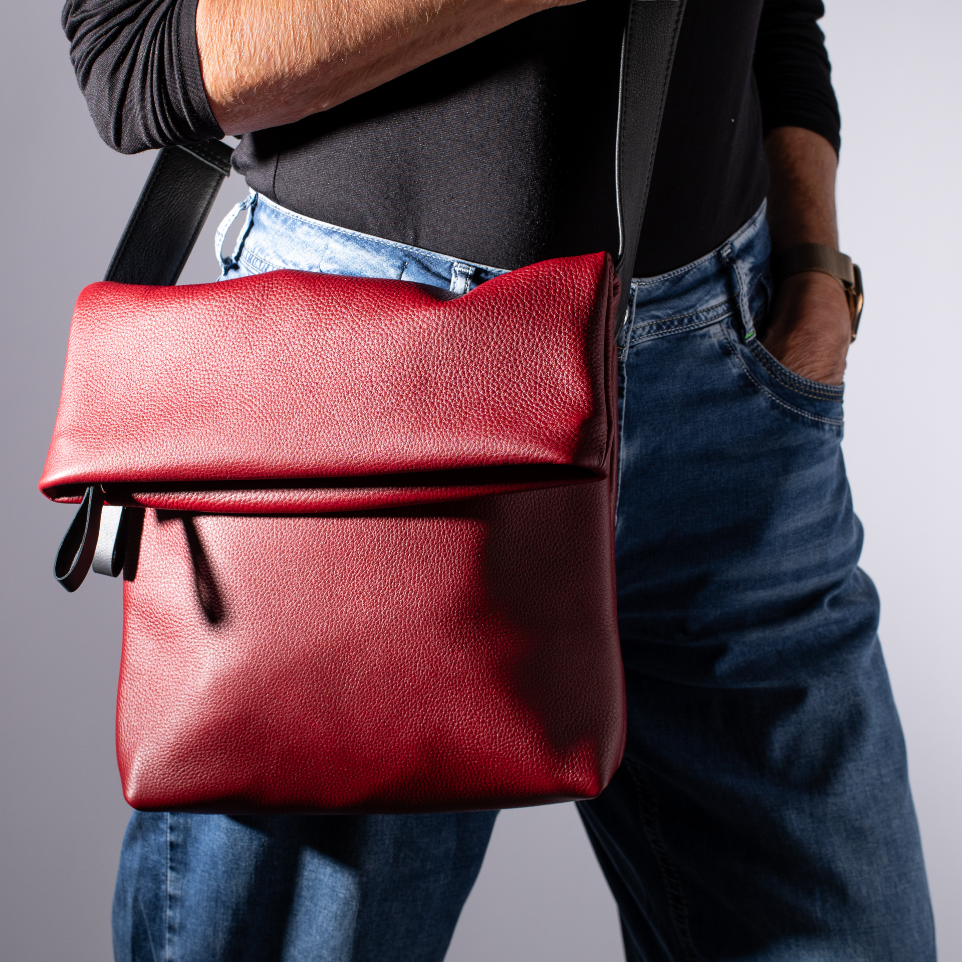 Fold-over Shoulder bag London M