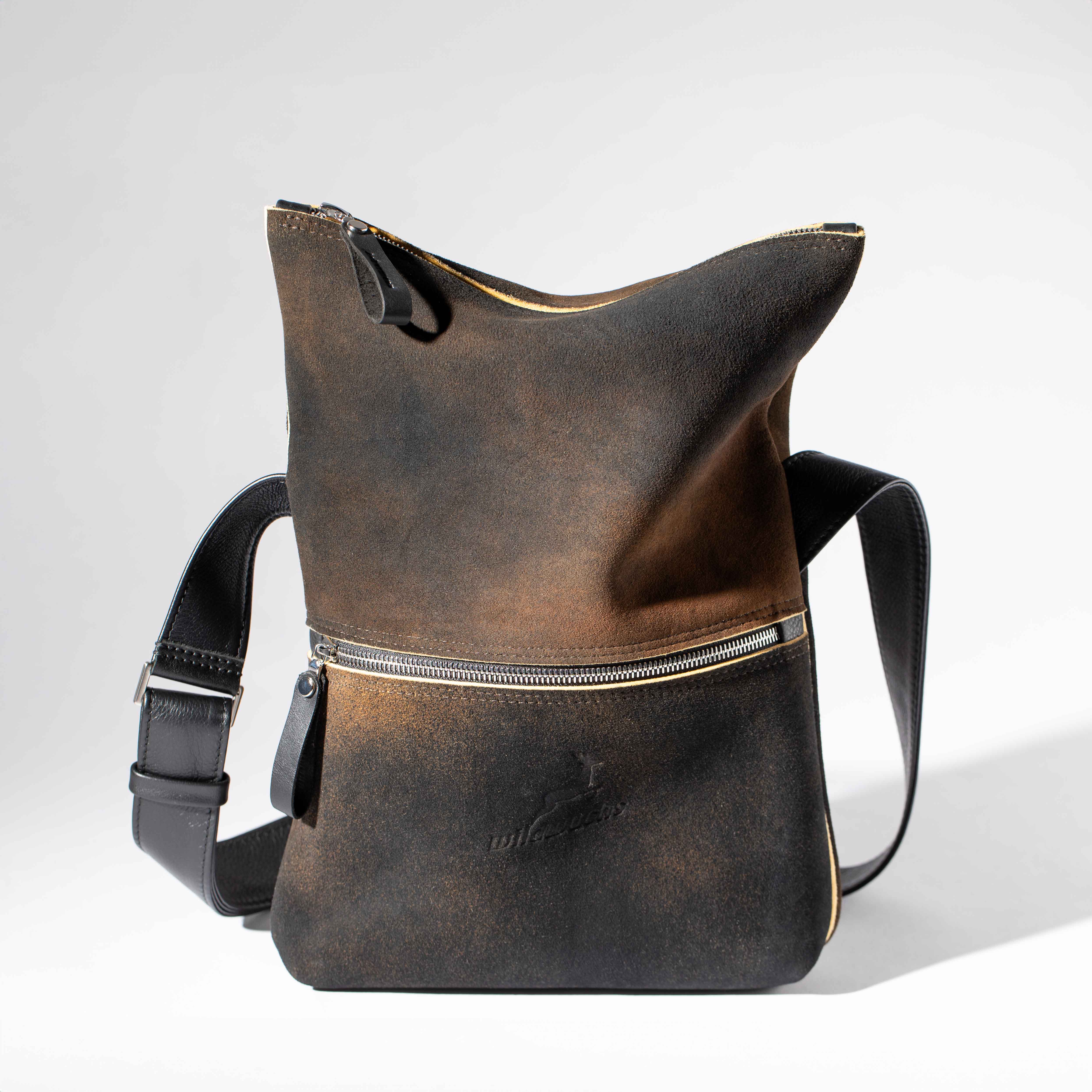 london s-v05-h02-hirschleder-braunschwarz-kleine tasche- ueberschlagtasche-ackermann-leder-3