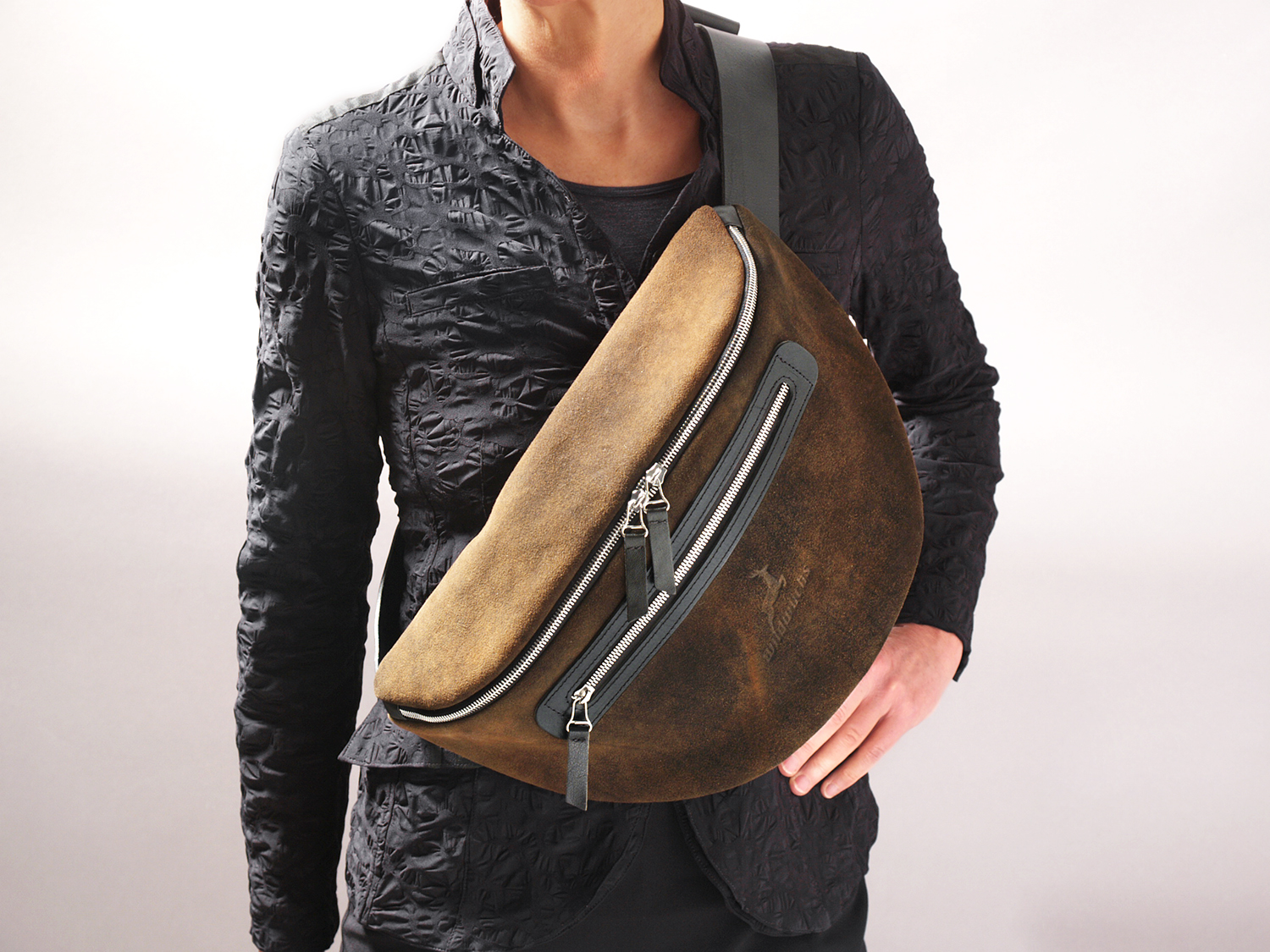 Crossbag Marseille L aus Hirschleder