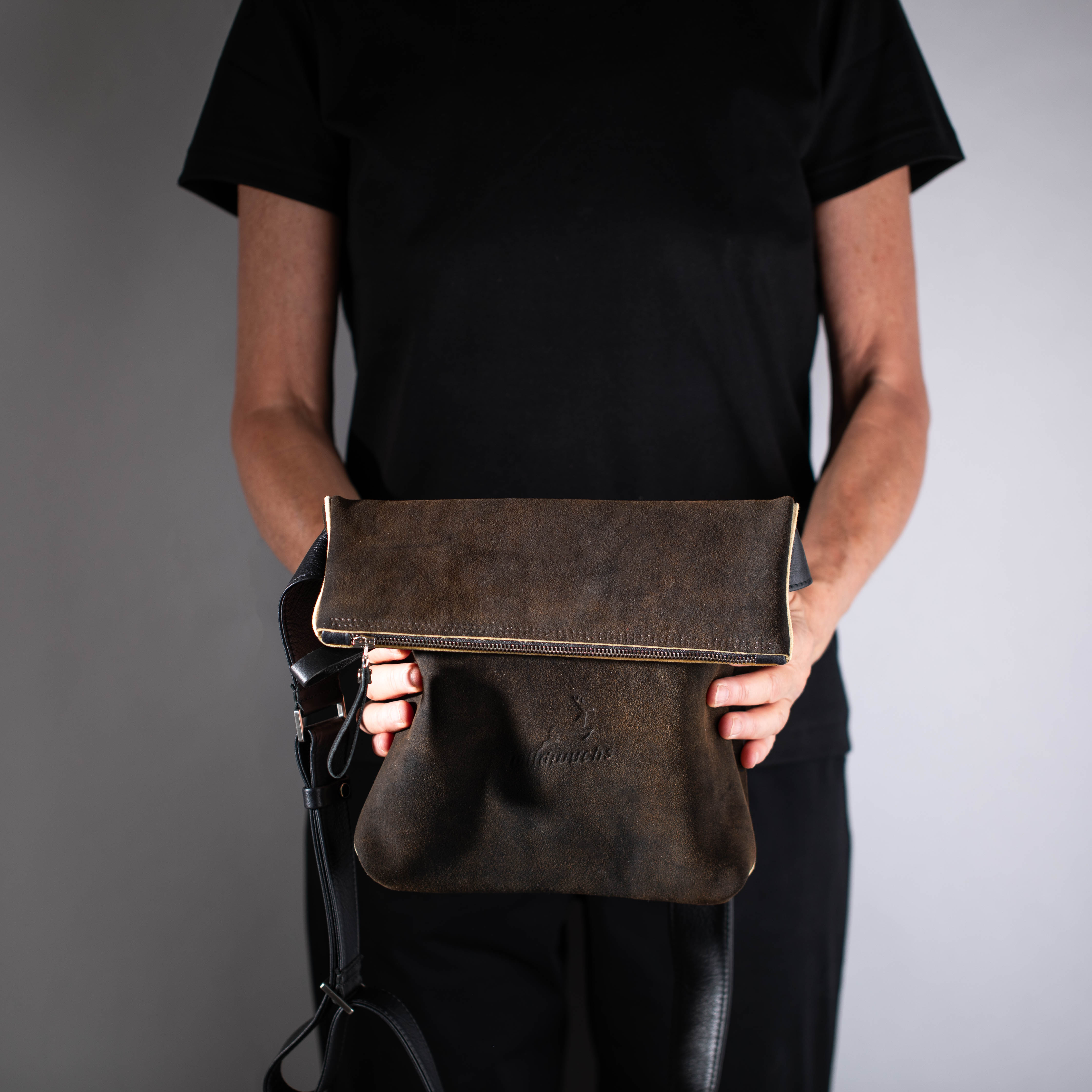 Überschlagtasche  London S aus Hirschleder