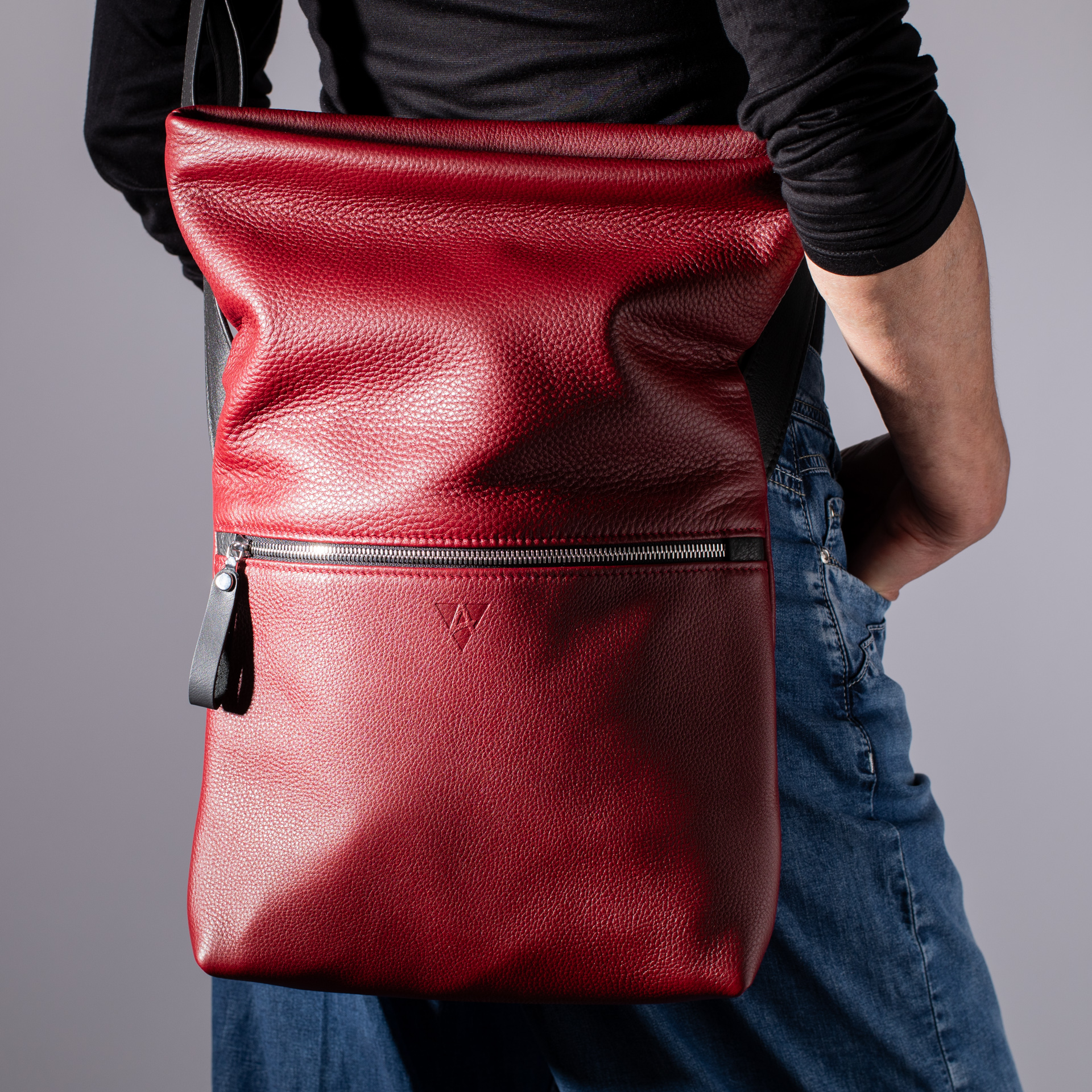 Überschlagtasche  London M aus Softnappa