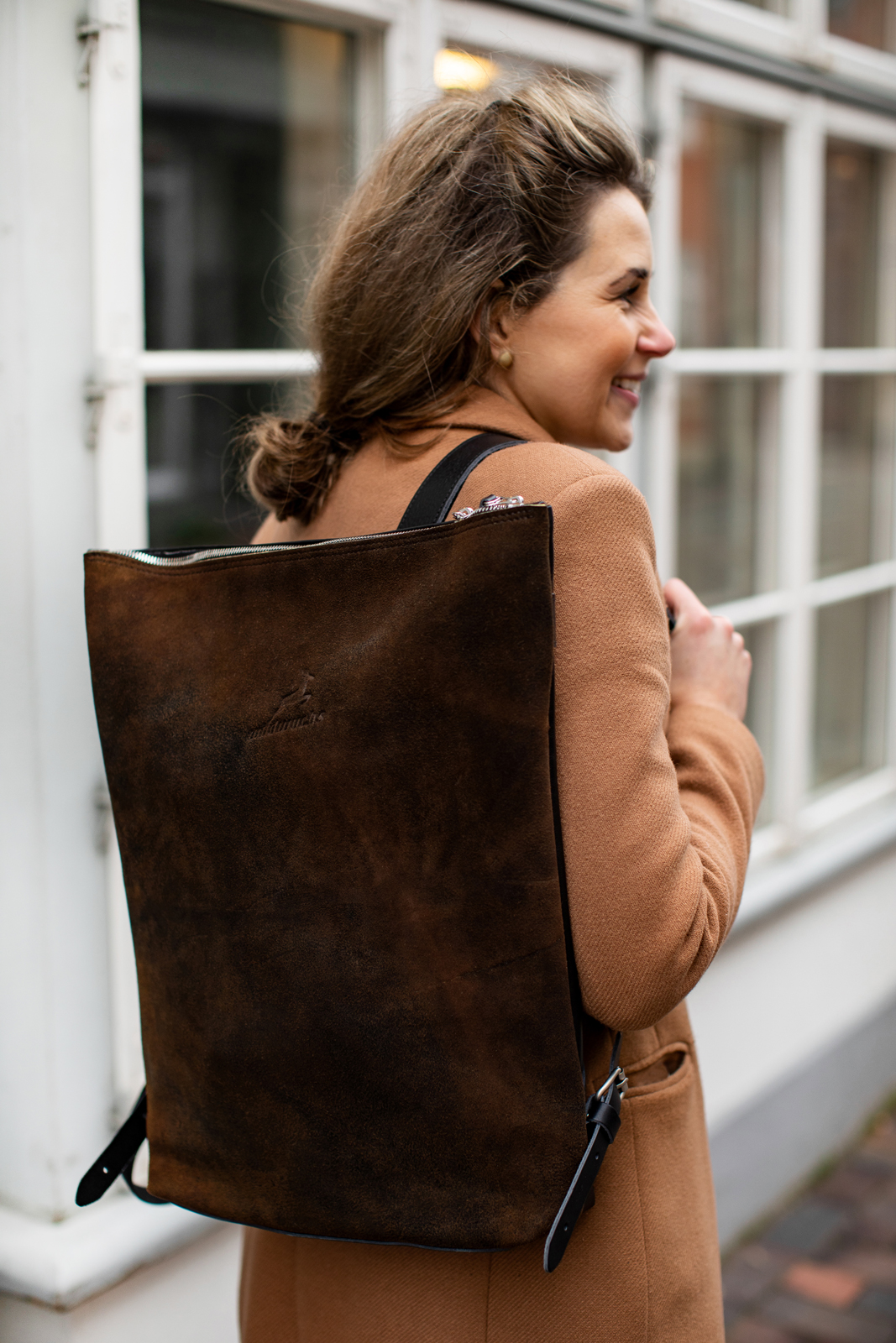 Rucksack Rom M aus Hirschleder